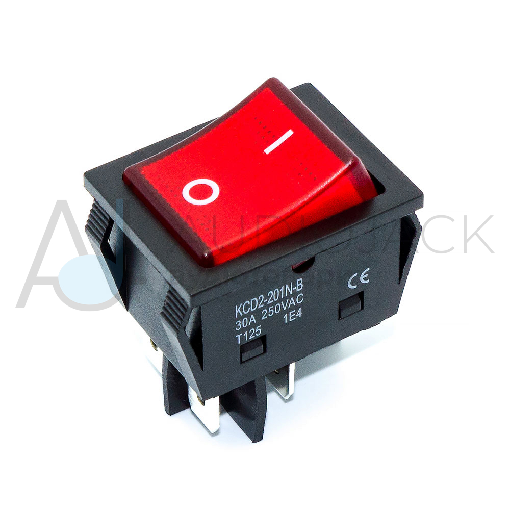 Переключатель Lemanso LSW31 4pin красн 30А