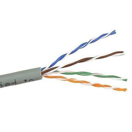 Кабель витая пара народный U/UTP Cat 5e 4*2*24AWG CCA (305м) ПВХ, серый