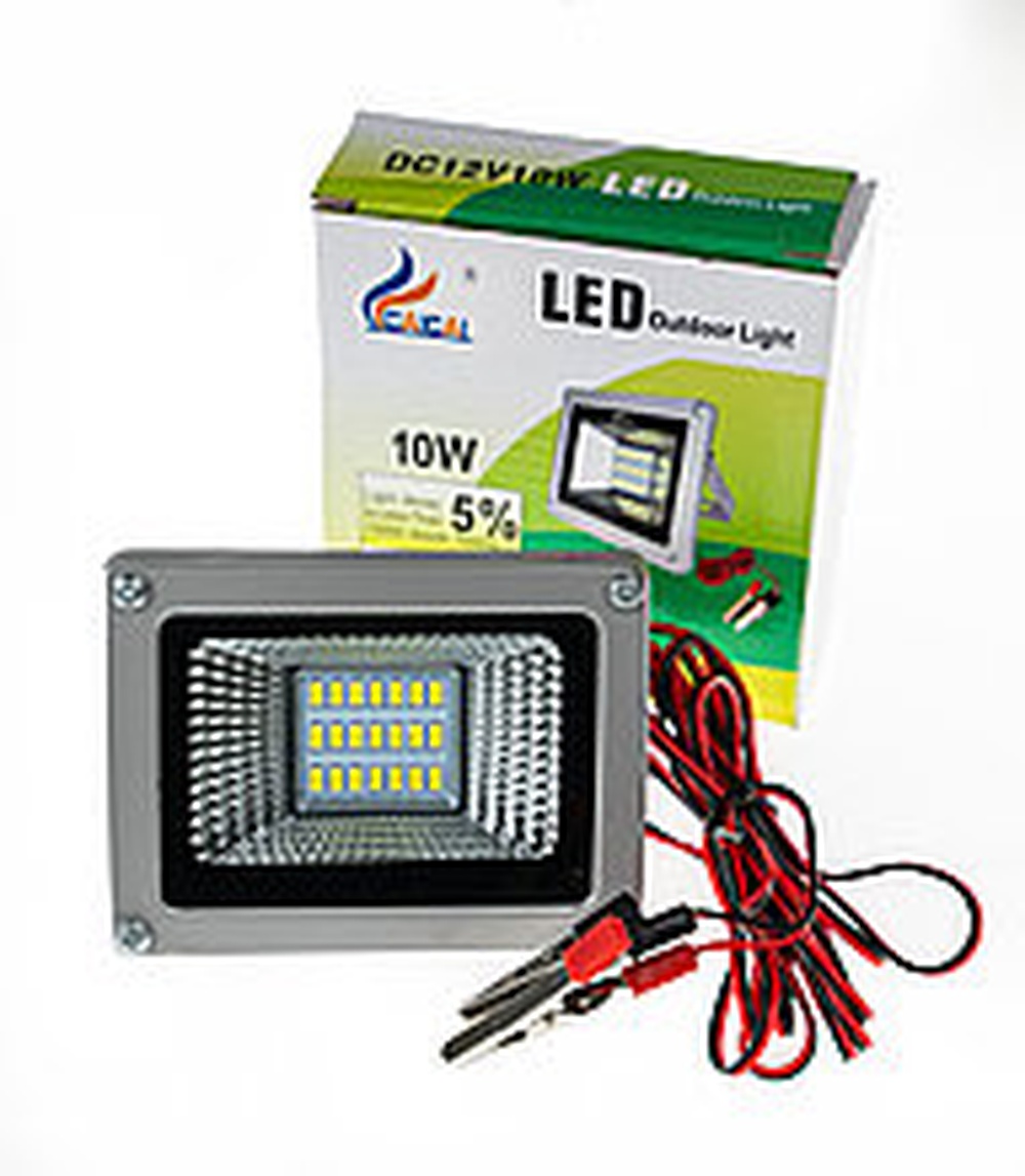 Прожектор Led 12B 10W 6500К 5730 11,5*8,6*3,5 см
