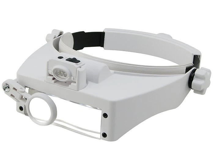 Бинокулярная налобная лупа MG 81000S с подсв.