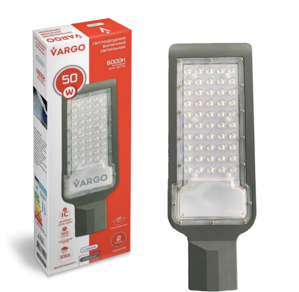 Светильник VARGO уличный столб 50W 6000K
