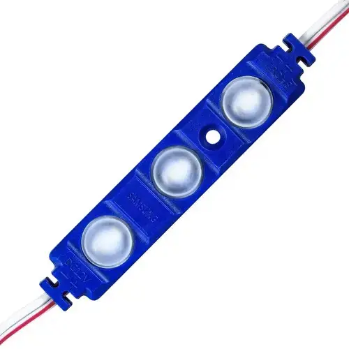 LED Модуль Vargo 12V 1.5W 250Lm синий IP65 35*35*4.5мм