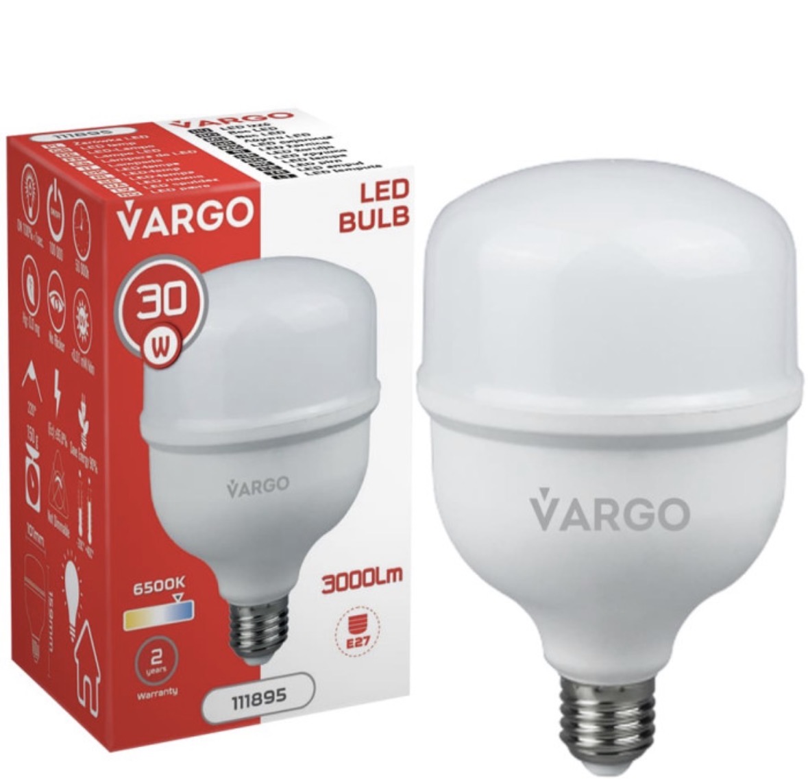 LED лампа Vargo 30W E27 6500K