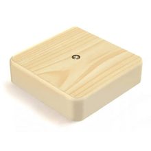 Распаячная коробка ОП 100х100х55 (IP54) -крышка сосна