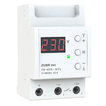 Реле напряжения ZUBR D63