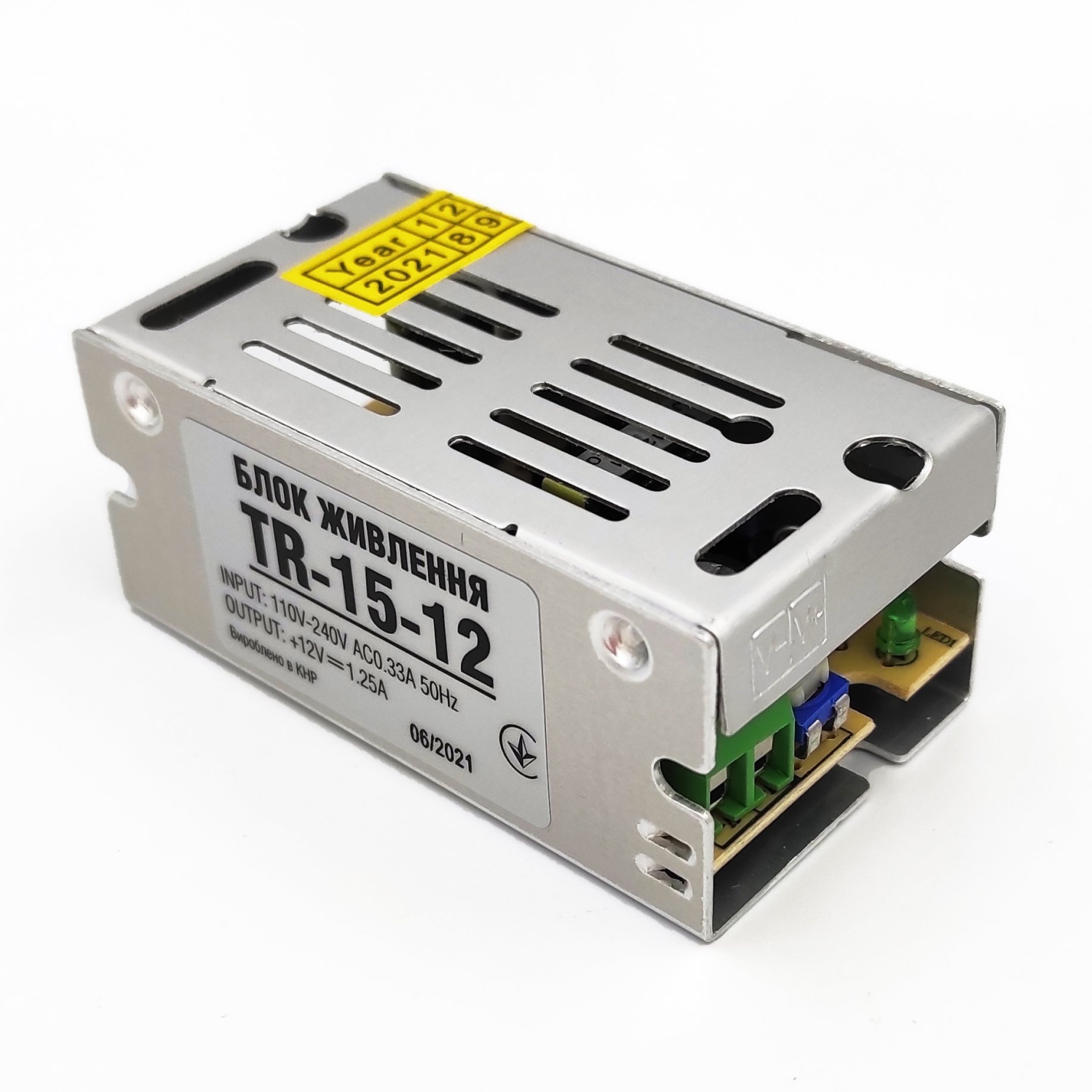 Блок питания Biom 12V 15W 1,25A