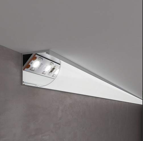 Профиль BIOM led (2m) с рассеивателем угловой кругл/квадр
