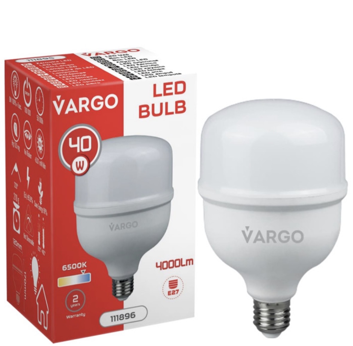 LED лампа Vargo 40W E27 6500K