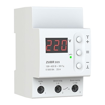 Реле напряжения ZUBR D25
