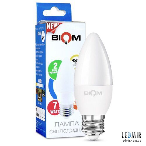 LED лампа BIOM 7W E27 4500K