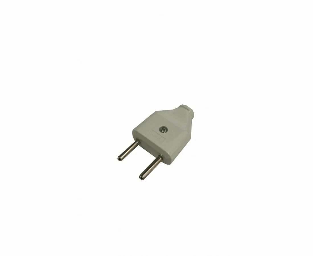 Вилка Vargo плоская без з/к 6А /250V