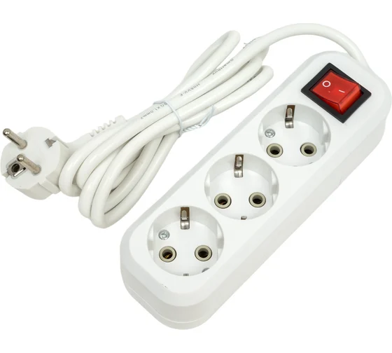 Удлинитель  3гн/10м  2*0.75