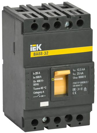 Авт. выкл. ВА88-32 3P 25A 25кА ИЭК