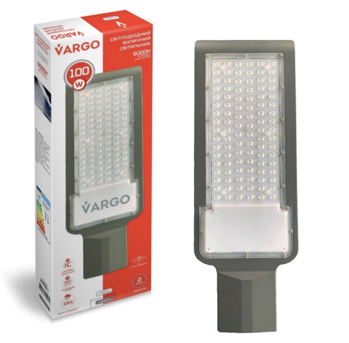 Светильник VARGO уличный столб 100W 6000K 10000lm IP65