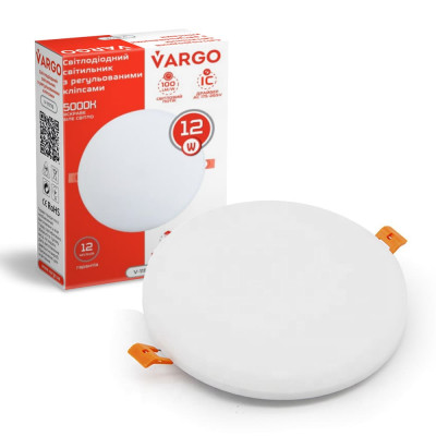 Светильник Vargo 12W 85mm круглый безрамный